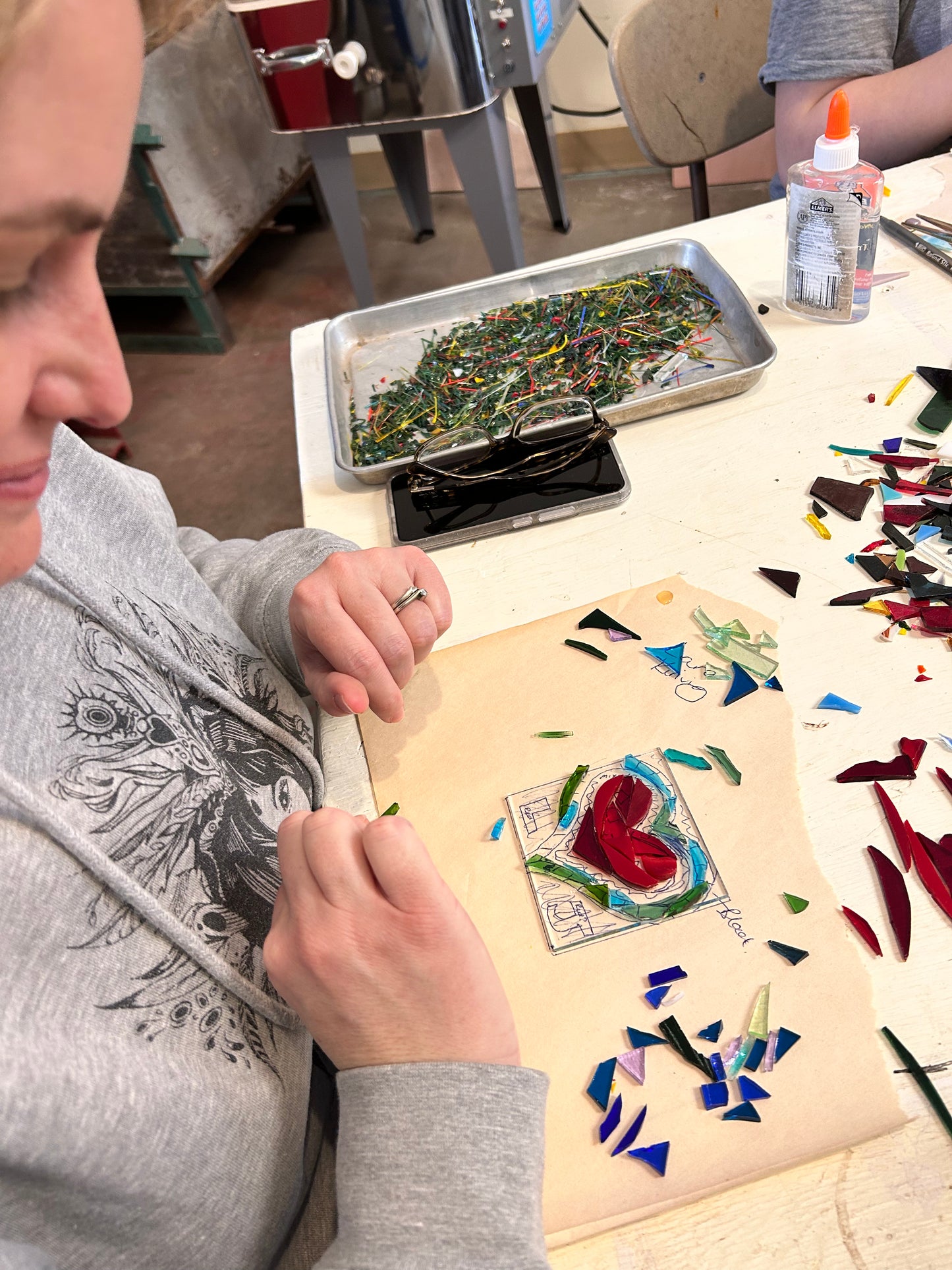 Fused glass suncatcher workshop August 15, 2026
