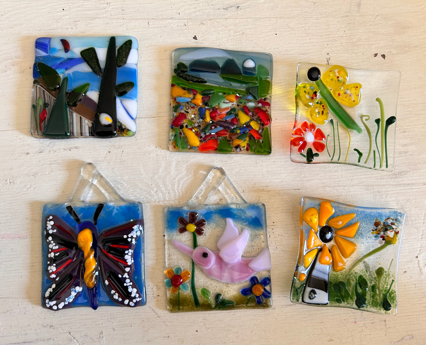 Fused glass suncatcher workshop July 18, 2026
