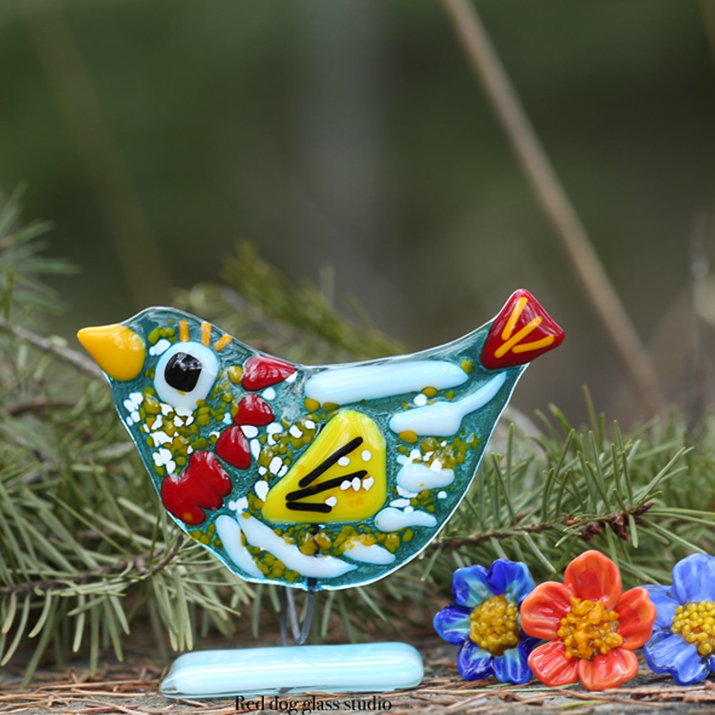 Whimsical Glass Birds