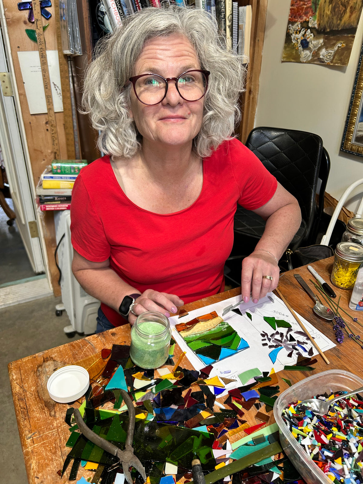 Fused glass suncatcher workshop October 3, 2026