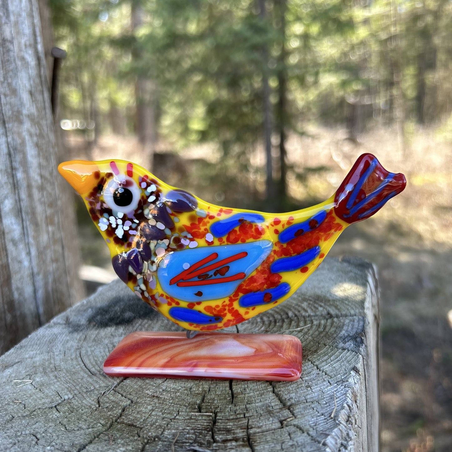 Whimsical Glass Birds