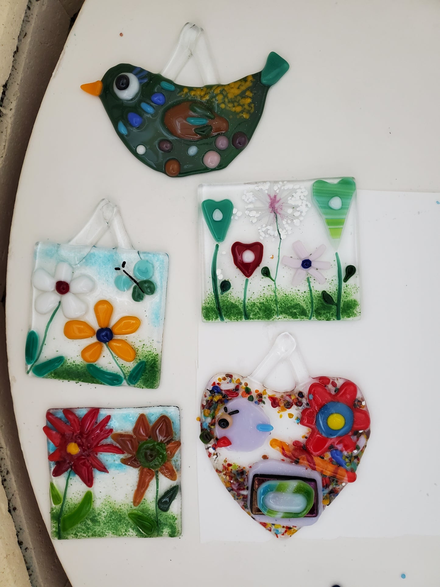 Fused glass suncatcher workshop June 20, 2026