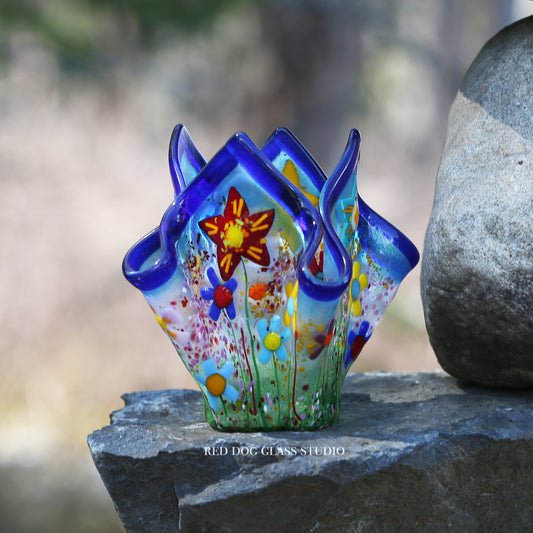 Memorial  Garden Series Candle Holder or Vase