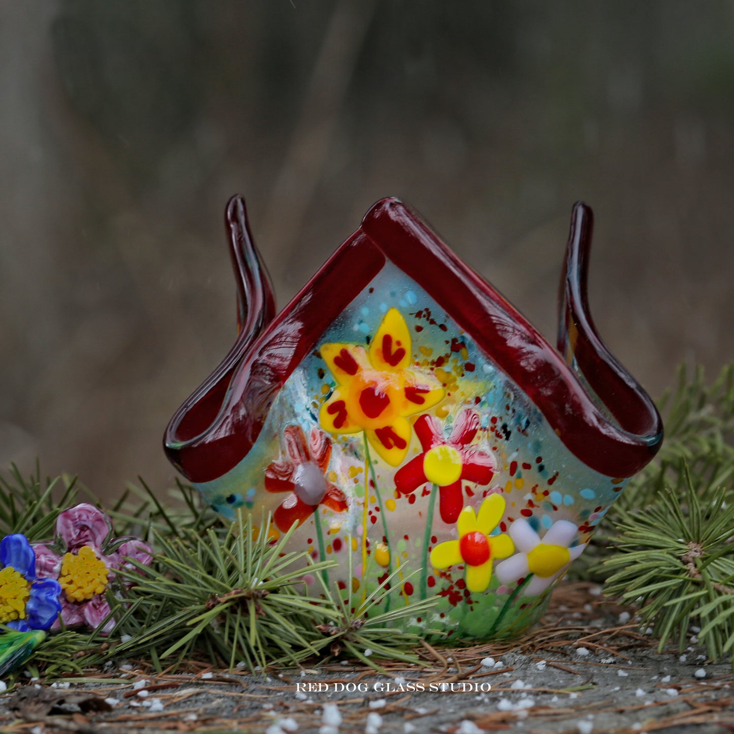 Memorial  Garden Series Candle Holder or Vase