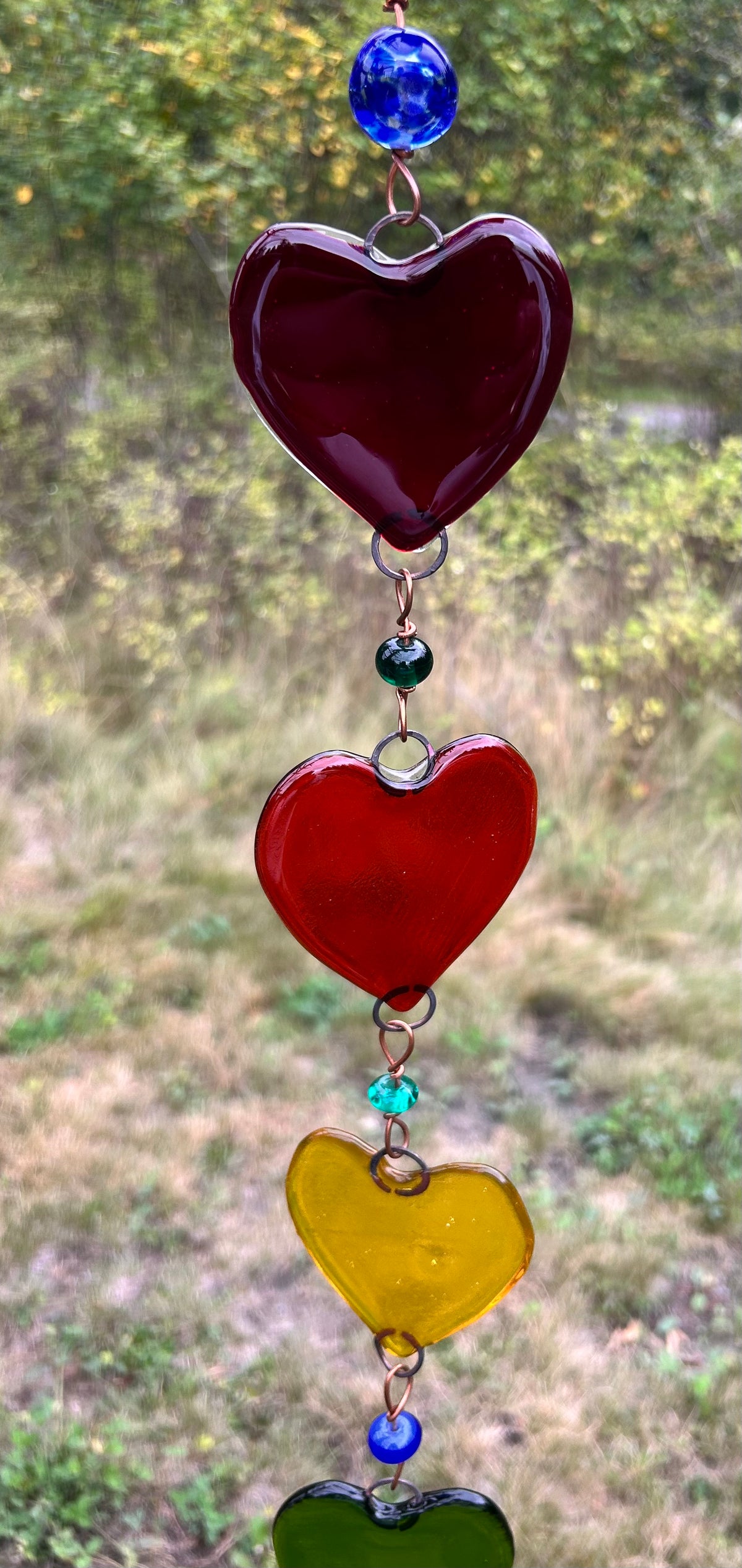 Rainbow Chain of Hearts