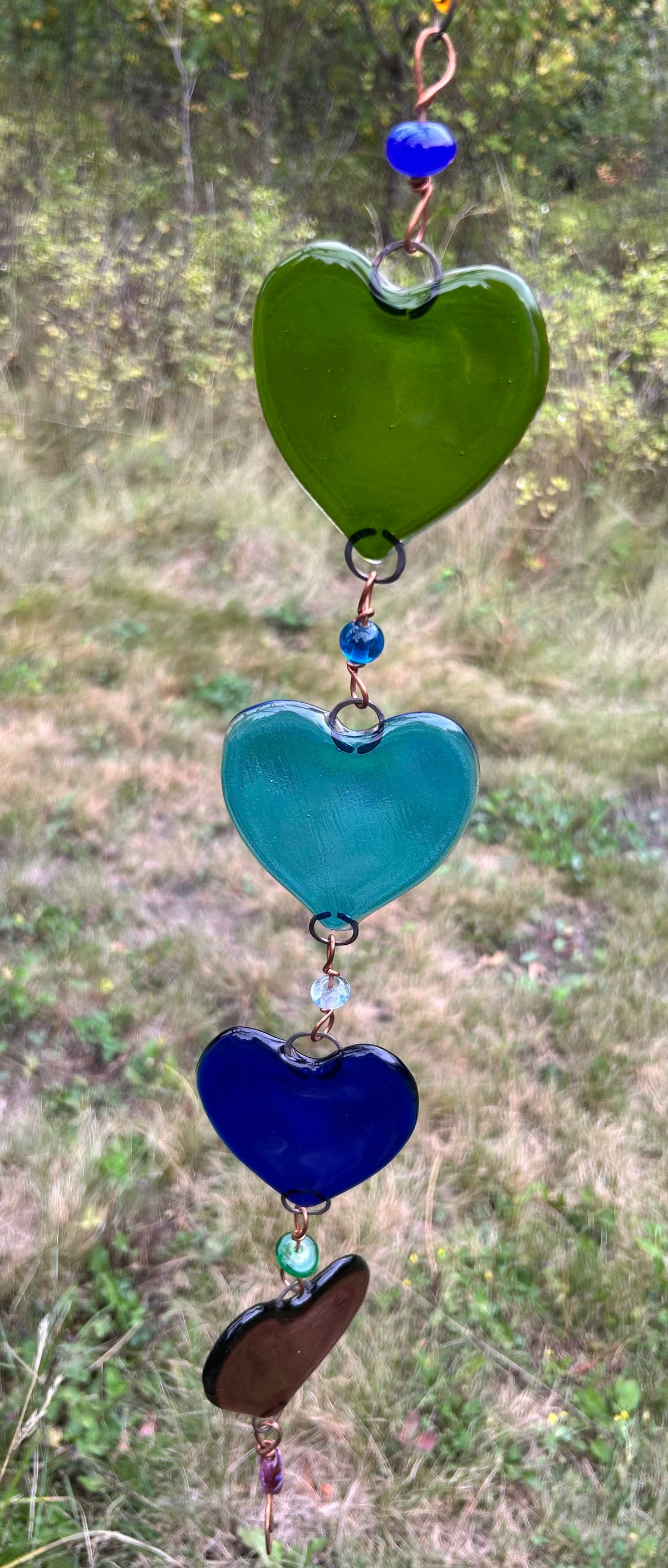 Rainbow Chain of Hearts