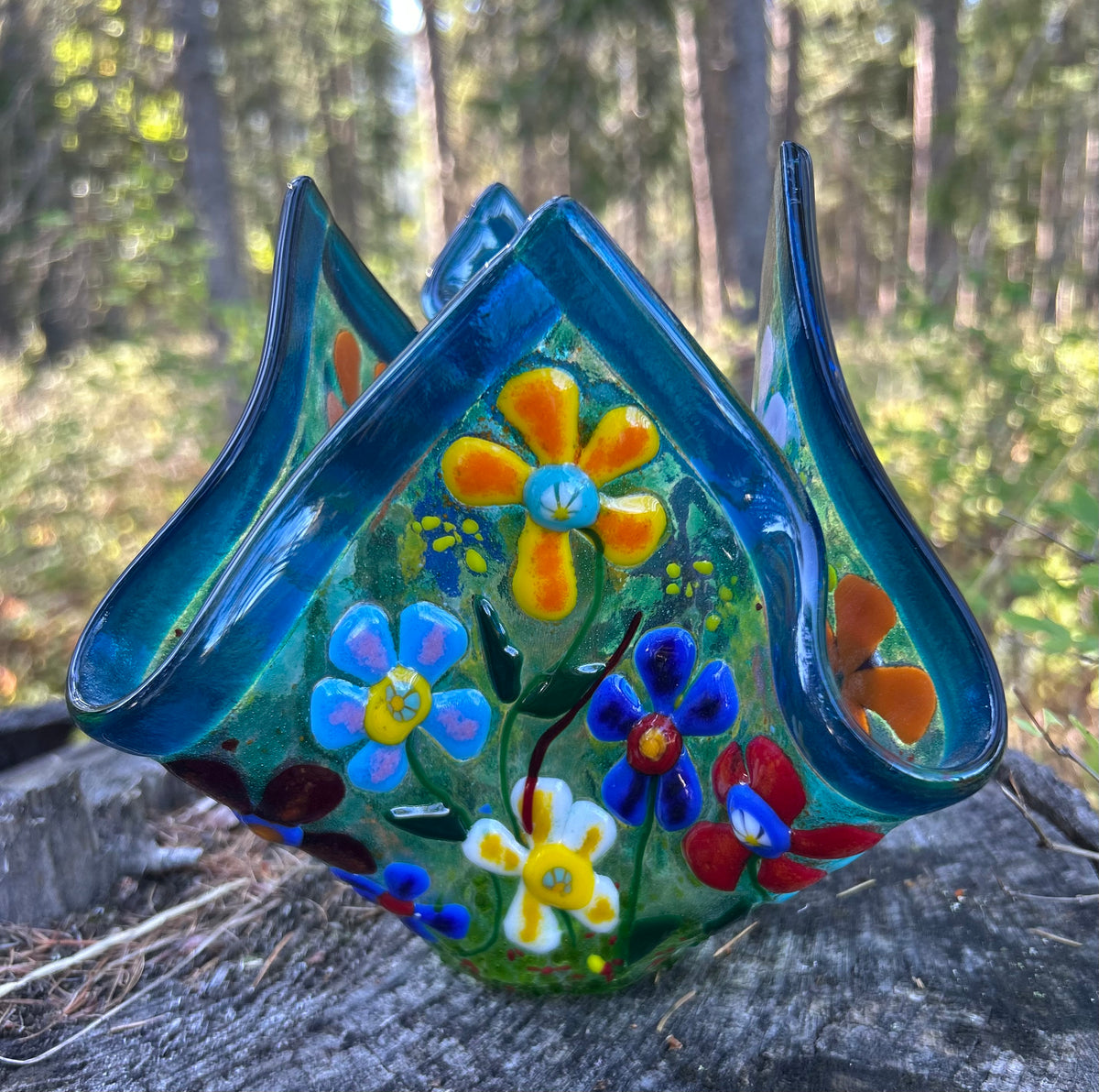 Garden Series Vase or Candle Holder
