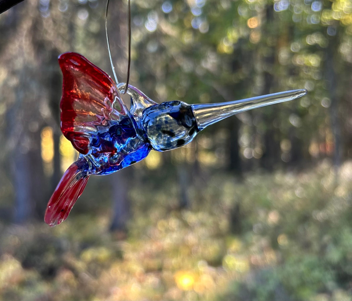 Hand Sculpted Hummingbird Ornament