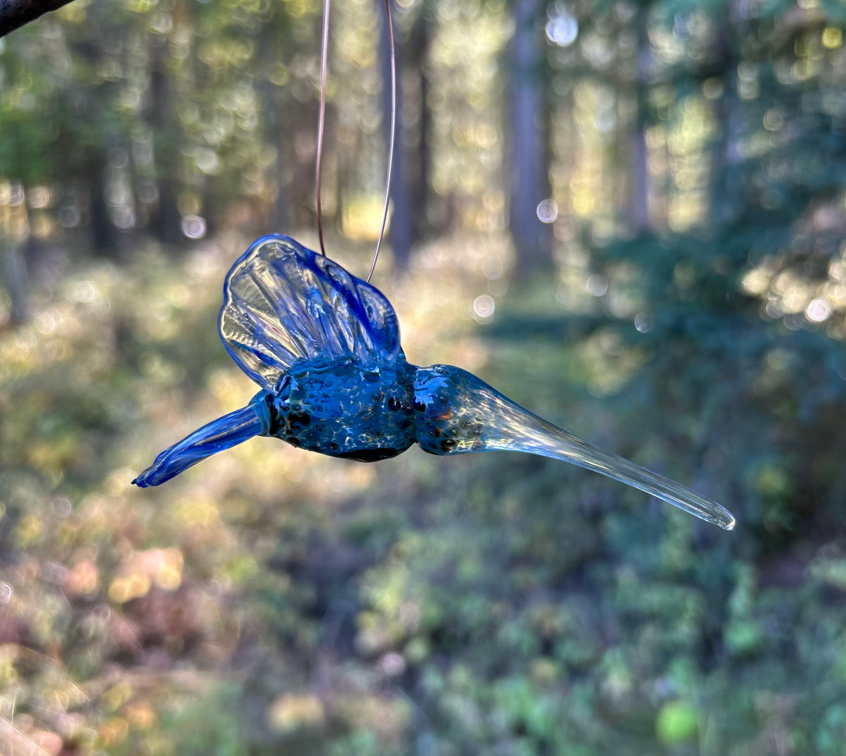 Hand Sculpted Hummingbird Ornament