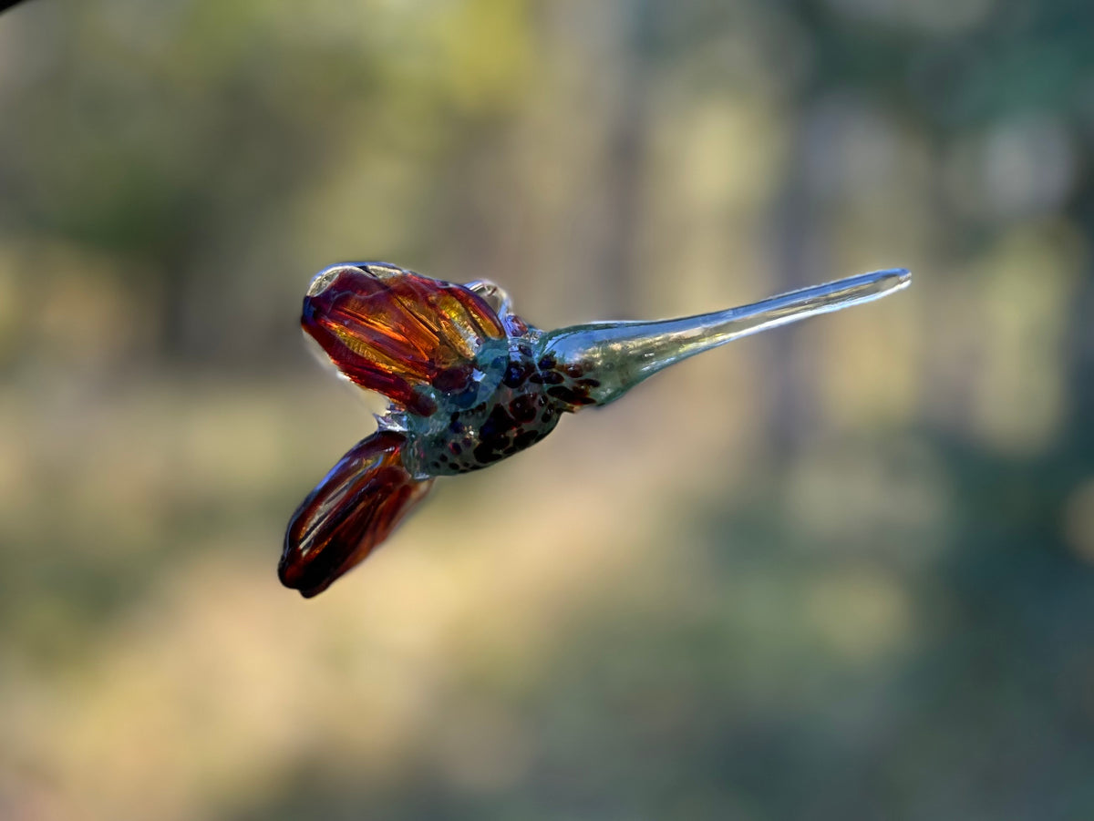 Hand Sculpted Hummingbird Ornament