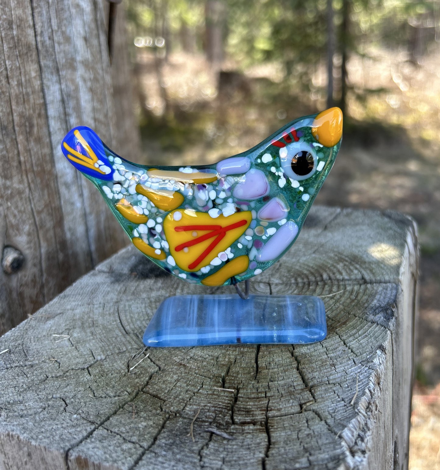 Whimsical Glass Birds