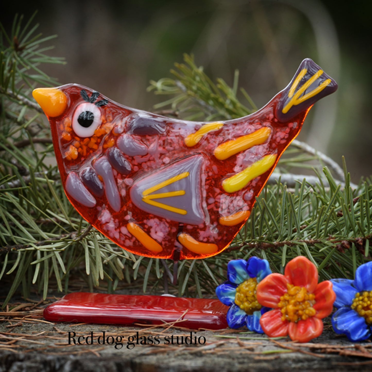 Whimsical Glass Birds